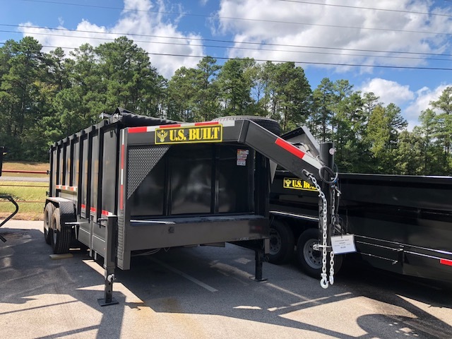 2021 Us Built Gooseneck Dump Trailer 7 X 16 X 4 Ft Sides, 16,000 Lb C