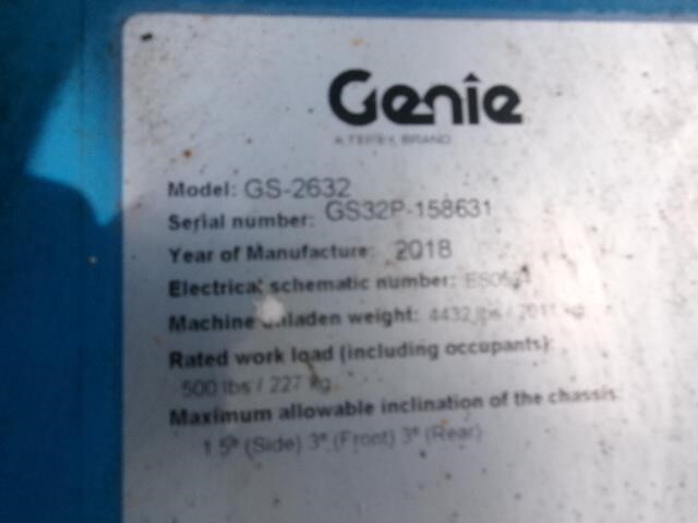 2018 Genie GS-2632