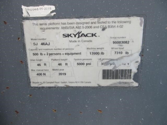 2019 Skyjack SJ46 AJ