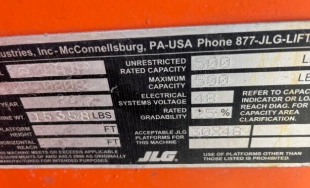 2017 JLG E300AJP Picture 10 2017 JLG E300AJP-10