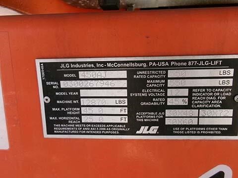 2020 JLG 450AJ
