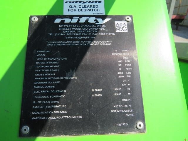 2022 Niftylift TM50 Picture 22 2022 Niftylift TM50-22