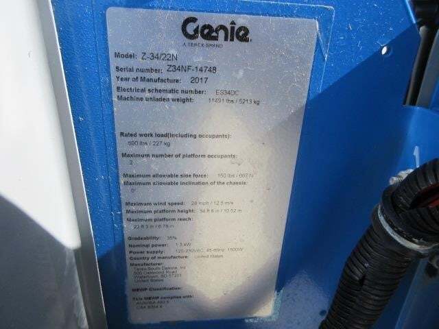 2017 Genie Z-34/22 N-19