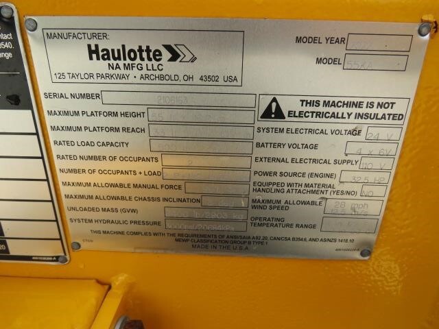 2022 Haulotte 55XA-13