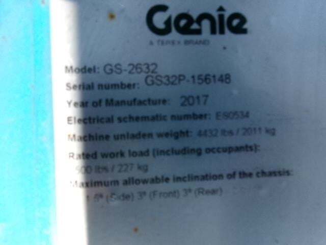 2017 Genie GS-2632 Picture 12 2017 Genie GS-2632-12