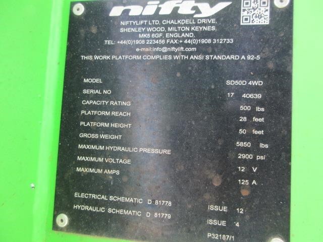 2019 Niftylift SD50-23