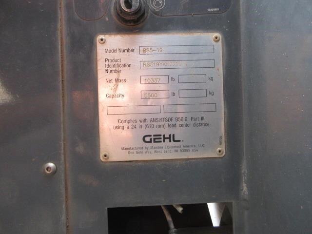 2018 Gehl RS5-19 GEN:3-21