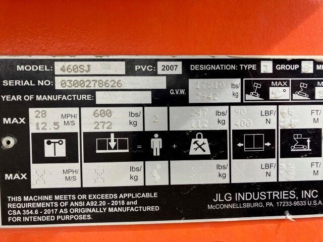 2021 JLG 460SJ-5