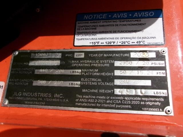 2023 JLG T500J-23