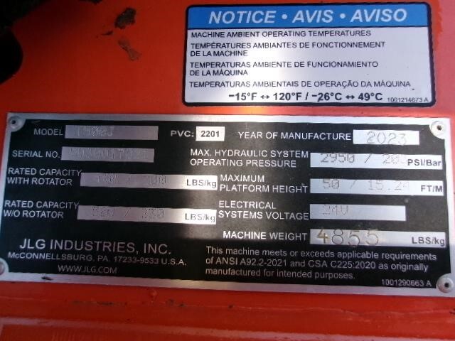2023 JLG T500J-23