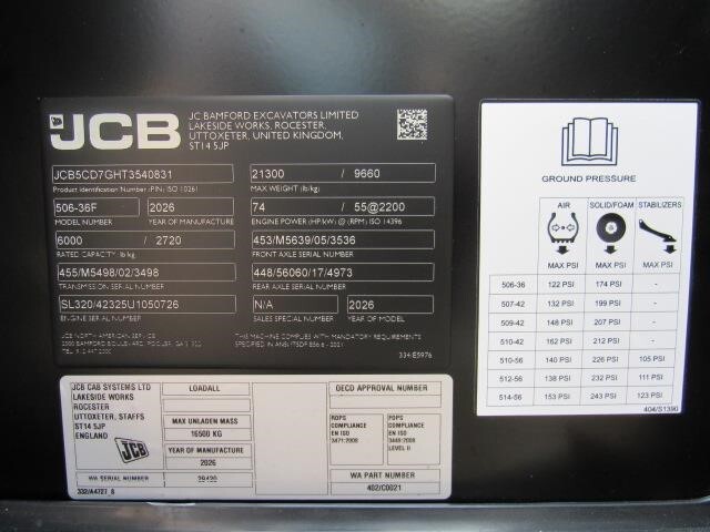 2026 JCB 506-36-31